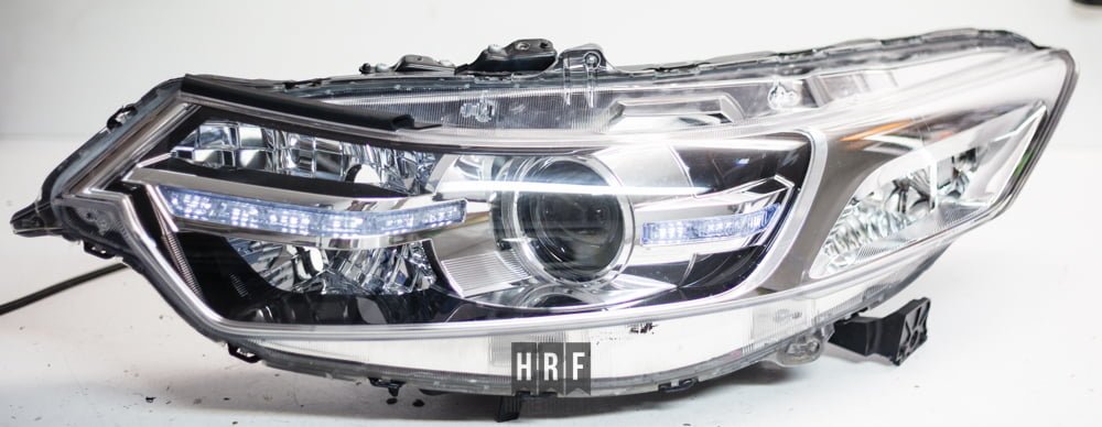 Honda Accord 8 gen FL przeróbki lamp na BI XENON LED